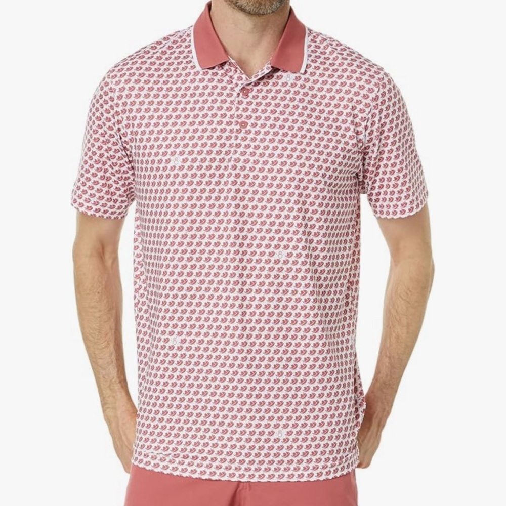 PUMA Mattr Love/H8 Men Golf Polo Like NEW Size XXL white adobe rose love birds​